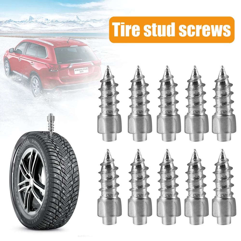 Tire Anti-Slip Studs Screws Nails for Car Motorcycle Bike Truck Winter Tyre Anti-ice Spikes Snow Cleats 12mm