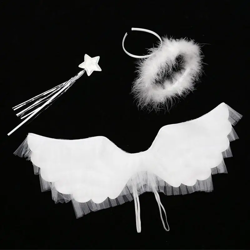 

Angel Wings Adult Kids White Angel Wing Adult Kids Suitable Angle Wings And Halo Magic Wand Set For Kids Girls Boys