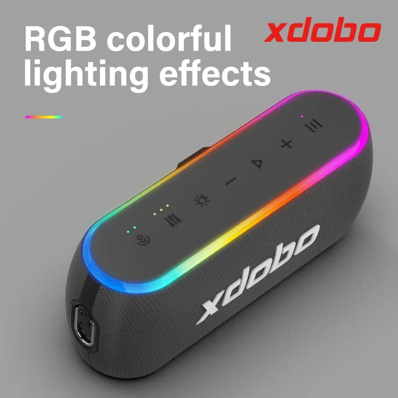 XDOBO X8 III 60W RGB Light Bluetooth Speaker Wireless Column TWS Stereo Subwoofer Sound Box Support Power Bank Function 1