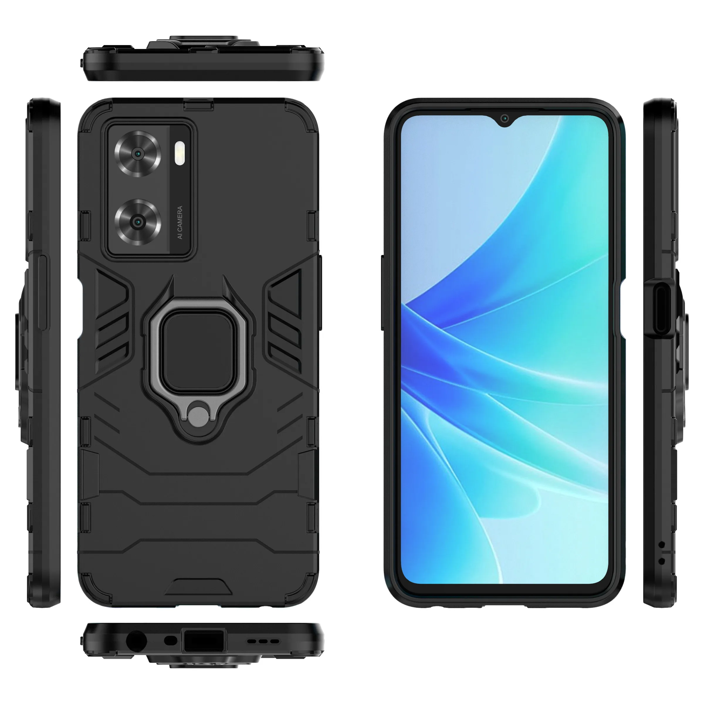 Schutz für OPPO A57 5G Silikonhülle Stoßfeste, kratzfeste Halbumwickelte Hülle für OPPO A57 5G Smartphonehülle_voghion.com