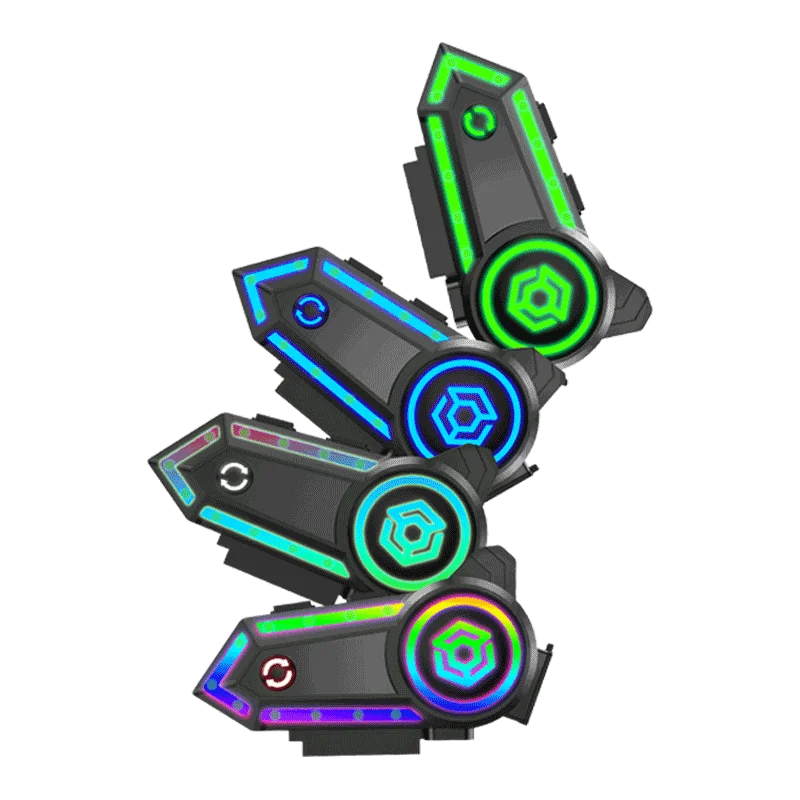 2026년 신형 오토바이 헬멧 소음 제거 헤드셋 스테레오 블루투스 핸즈프리 통화 IPX7 긴 배터리 수명 삼색 환경 조명