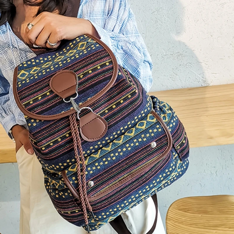 Fashion Rucksack Schoolbag Large Capacity Bookbags Backpack for Teen Girls Student Casual Versatile Daypack Vintage Bags