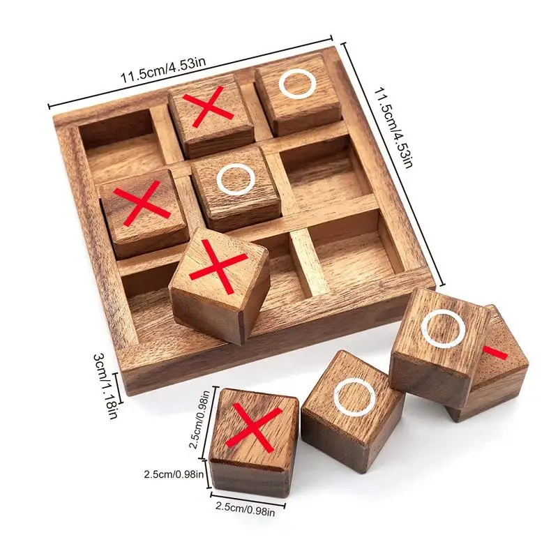 OX Chess Interaction Leisure Board Game Funny Developing Intelligent Parent-Child Toys Family Party Table Game Toy 4