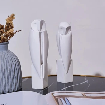 Statue d'animal de théâtre minimaliste pour la décoration de la maison, la sculpture d'Auckland, l'étagère, le salon, le bureau, le décor d'armoire 1
