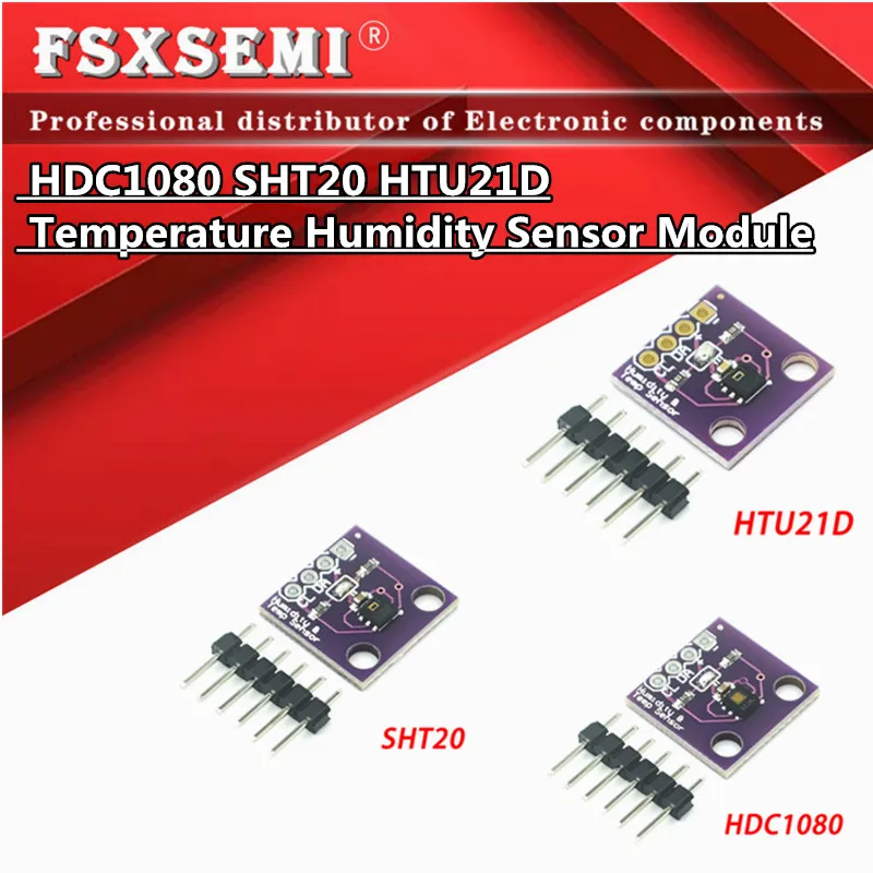 

HDC1080 SHT20 HTU21D Temperature Humidity Sensor Module Temperature Sensor Breakout