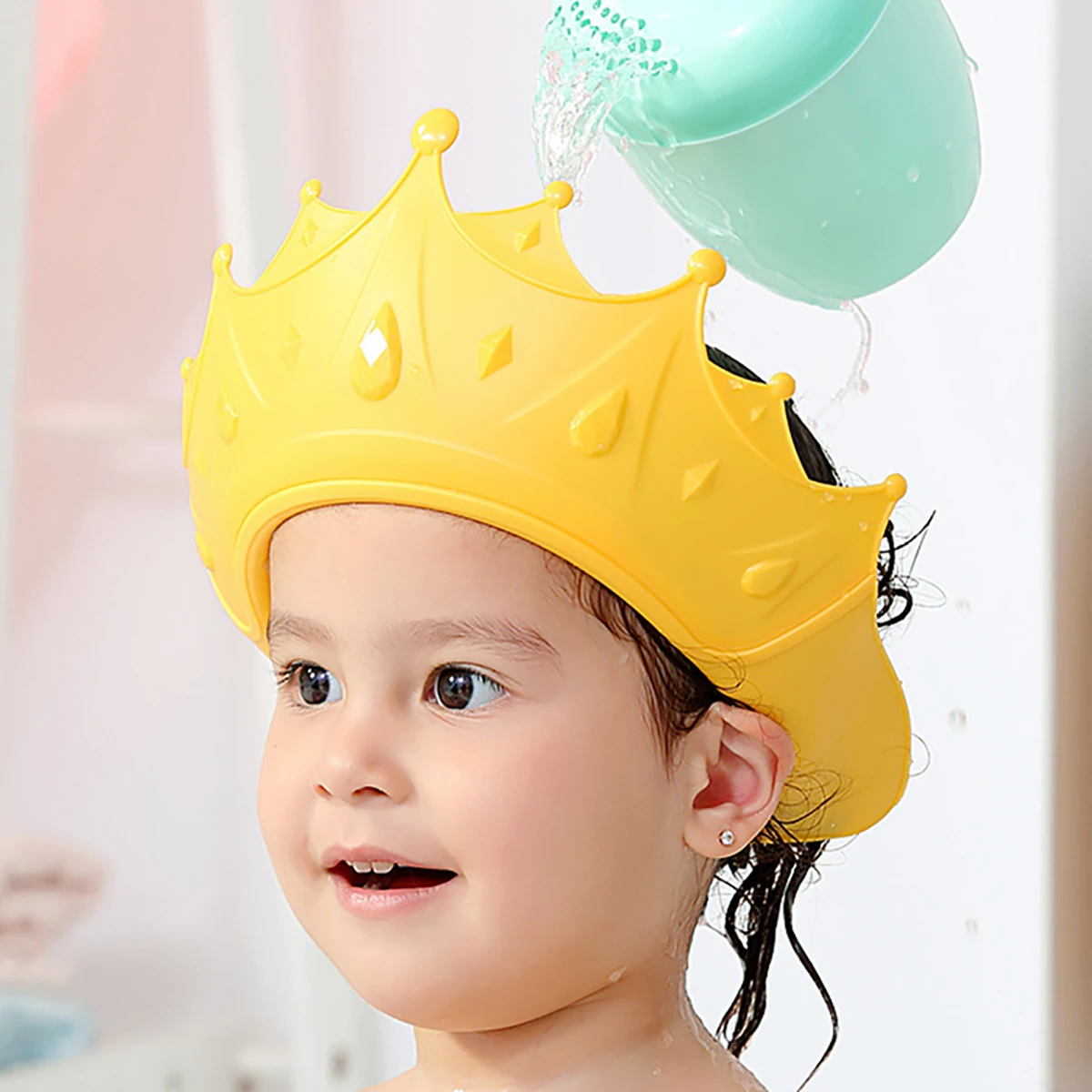 Children Baby Shower Cap Adjustable Shampoo Mother And Children hair wash hat shampoo shower cap