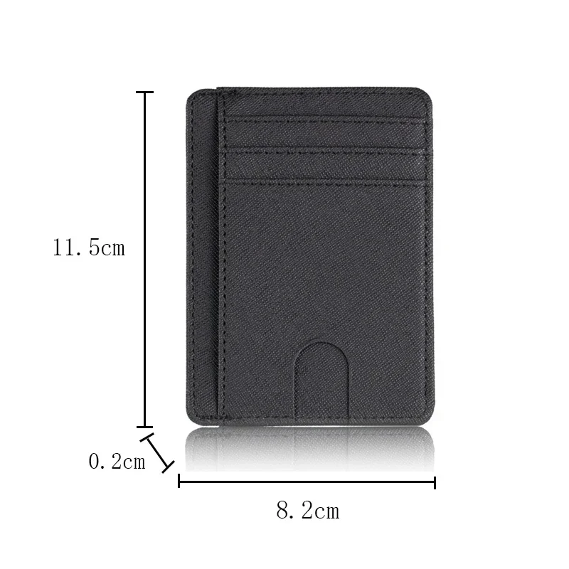 RFID Blocking Super Thin Leather Card Holder Wallet