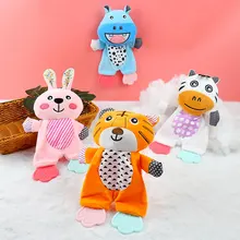 

AUGLEKA New Stuffed Animal Baby Dolls Newborn Teether Appease Towel The Bed Pendant Toy Soft Comfortable Silicone Teether Doll