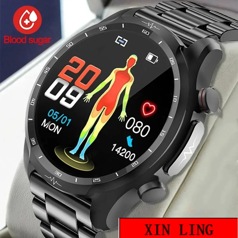 

2023New ECG+PPG Smart Watch Men Laser Treatment Of Hypertension Hyperglycemia Hyperlipidemia Heart Rate Healthy Sport Smartwatch