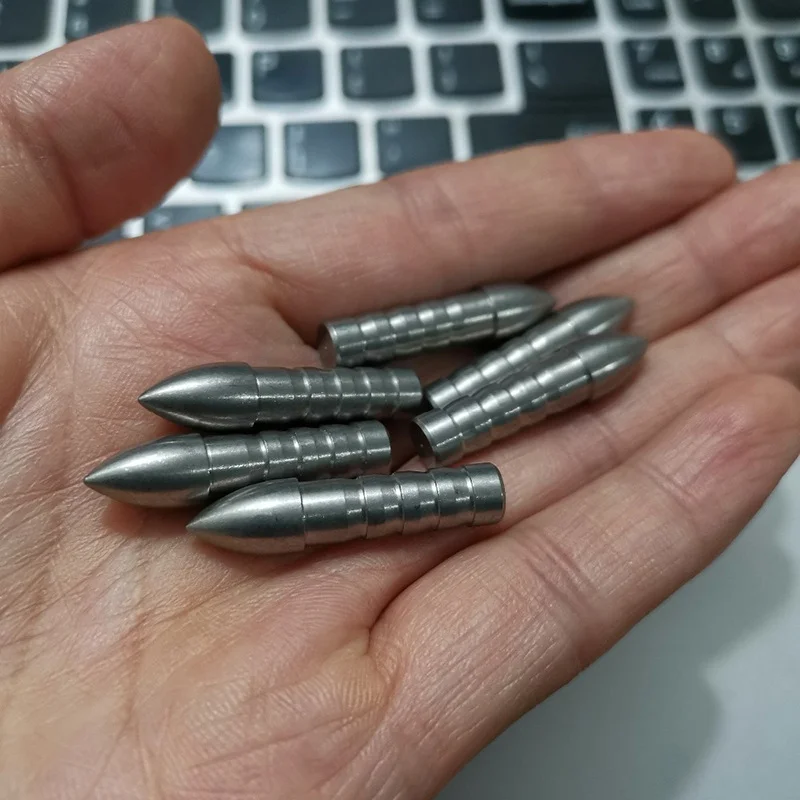 Stainsteel Arrow Tips Insert Arrow Head for ID 6.2mm Archery Hunting Accessory 12pcs 80/100grain
