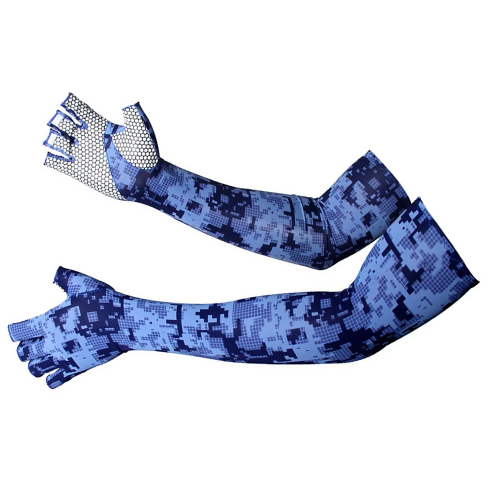 

Gloves for Men Sun Protection Sleeve Cooling Sleeves Summer Arm Covers Sunblock Protective Cycling Guard Camouflage Man