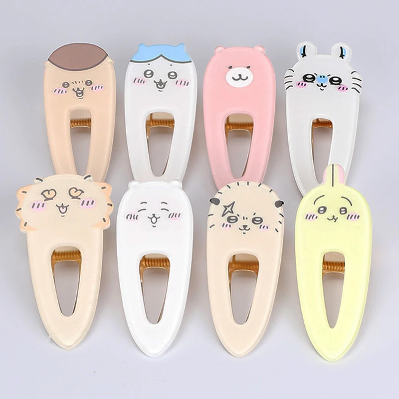 

Cartoon Chiikawa Hairpin Girl Acrylic U-shaped Duckbill Clip Anime Chii Hachiware Usagi Student Cute Bangs Side Clip