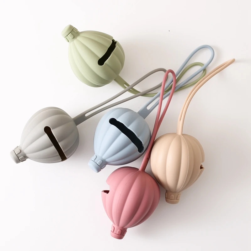 1pcs Baby Balloon Pacifier Holder BPA Free Food Grade Silicone Infant Portable Soother Container Box Nipple Storage Box 6