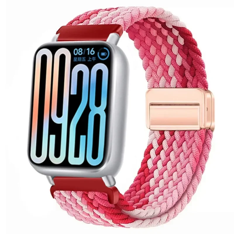 Nylon Braided Magnetic Buckle Strap - Breathable & Comfortable Replaceable Band