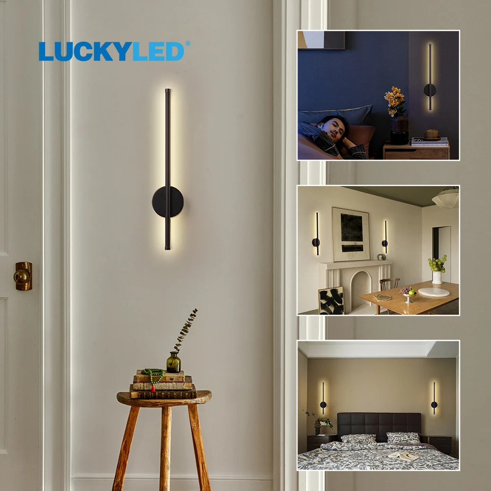LED Wall Lamp USB Rechargeable 50cm 80cm Wireless with Remote Control Bedroom Bedside