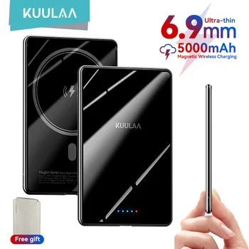 KUULAA Magnetic Power Bank 5000mAh Portable Charger 20W Fast Charging External Battery For Magsafe For iPhone17 16 15 14 Por Max 1