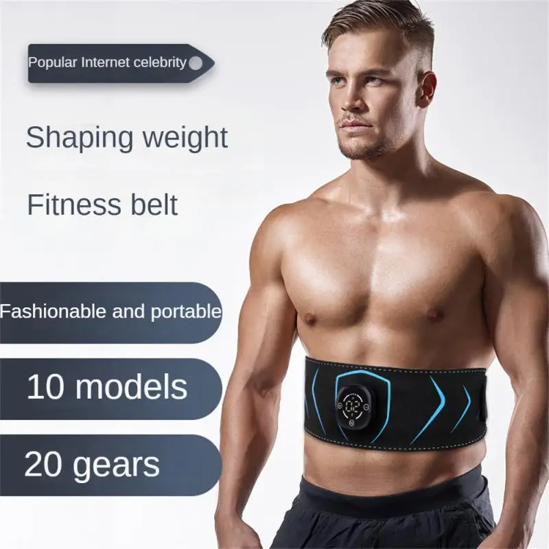

Muscle Stimulator Trainer USB Electric Abs Toner Abdominal Belt Vibration Body Waist Belly Weight Loss