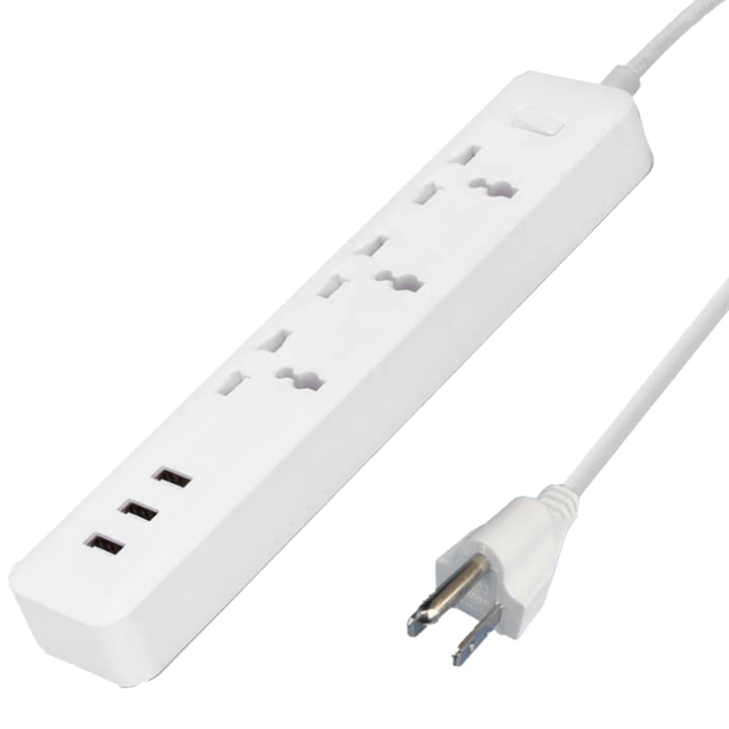 

Универсальный сетевой адаптер с 3 розетками и 3USB-портами