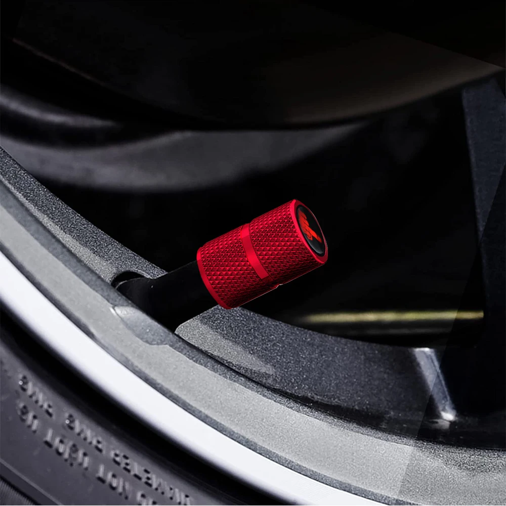 Tappi Valvole Pneumatici In Alluminio - Set Da 8, Universali Per Auto, SUV, Moto - Antipolvere E Decorativi - Foto 3