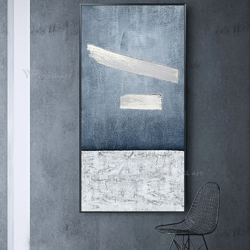

Nordic Abstract Poster Hand Painted Canvas Oil Painting Wall Art Picture For Interior Decor Hang Image For Living Room Entrance