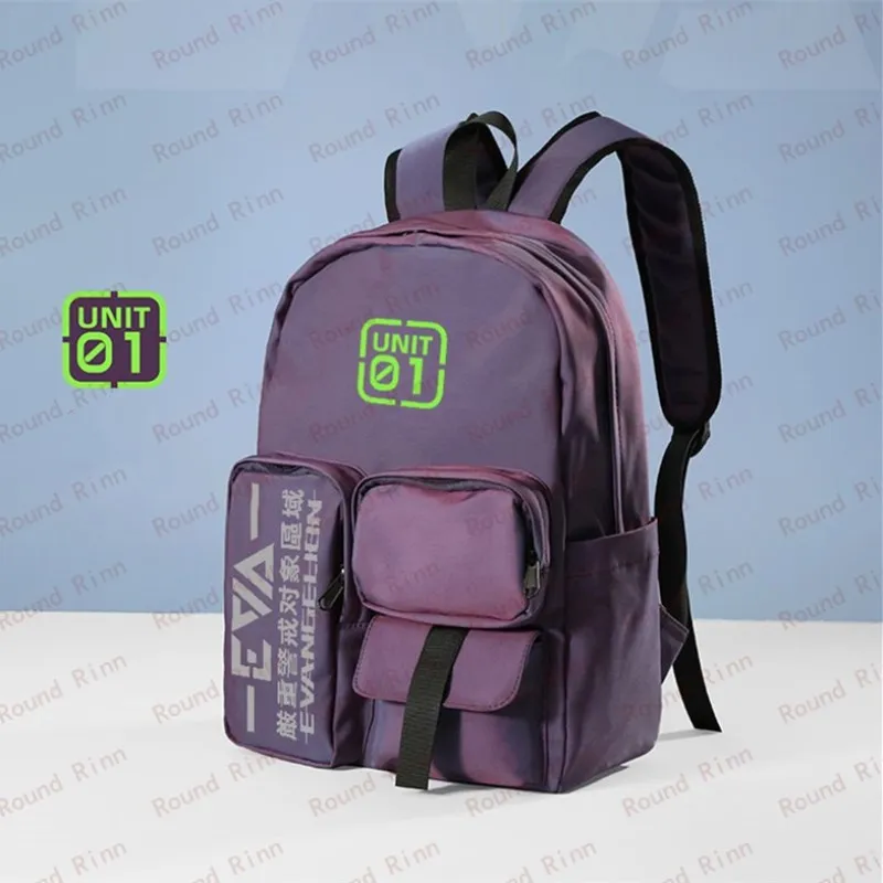

Shogoki EVA-01 Unit 00 Print Light Purple Cosplay School Backpack