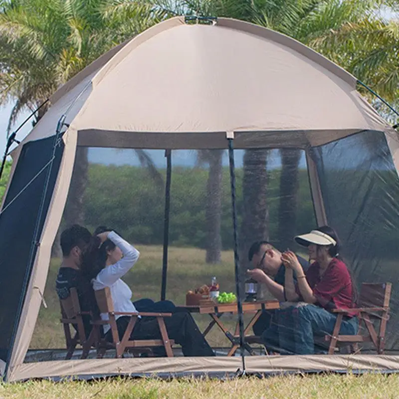 

Outdoor Camping Mesh Tent 6-8 Person Sunscreen Anti-insect Mosquito Net Picnic Camping Fishing Anti-UV Canopy Sunshade Dome Tent