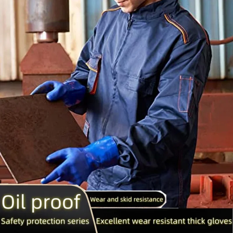 Industrial Chemical-Resistant Gloves, Thickened, Anti-slip, Oil-resistant, Acid-resistant Protection 4 Industrial Chemical-Resistant Gloves, Thickened, Anti-slip, Oil-resistant, Acid-resistant Protection 4