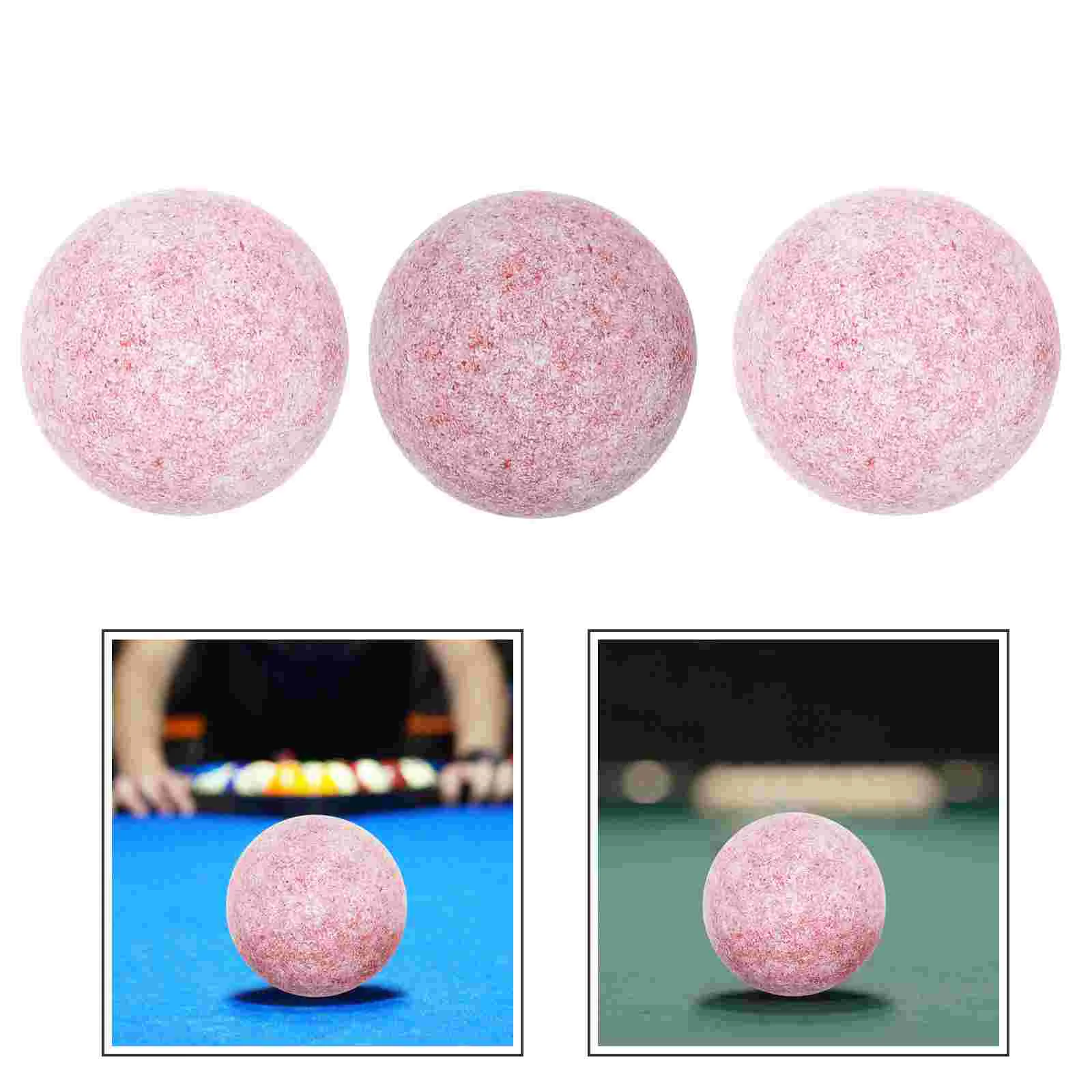 

3pcs Professional Table Table Soccer Fuzzy Billiard Table Game Replacement Replacements Plastic Soccer Game Balls