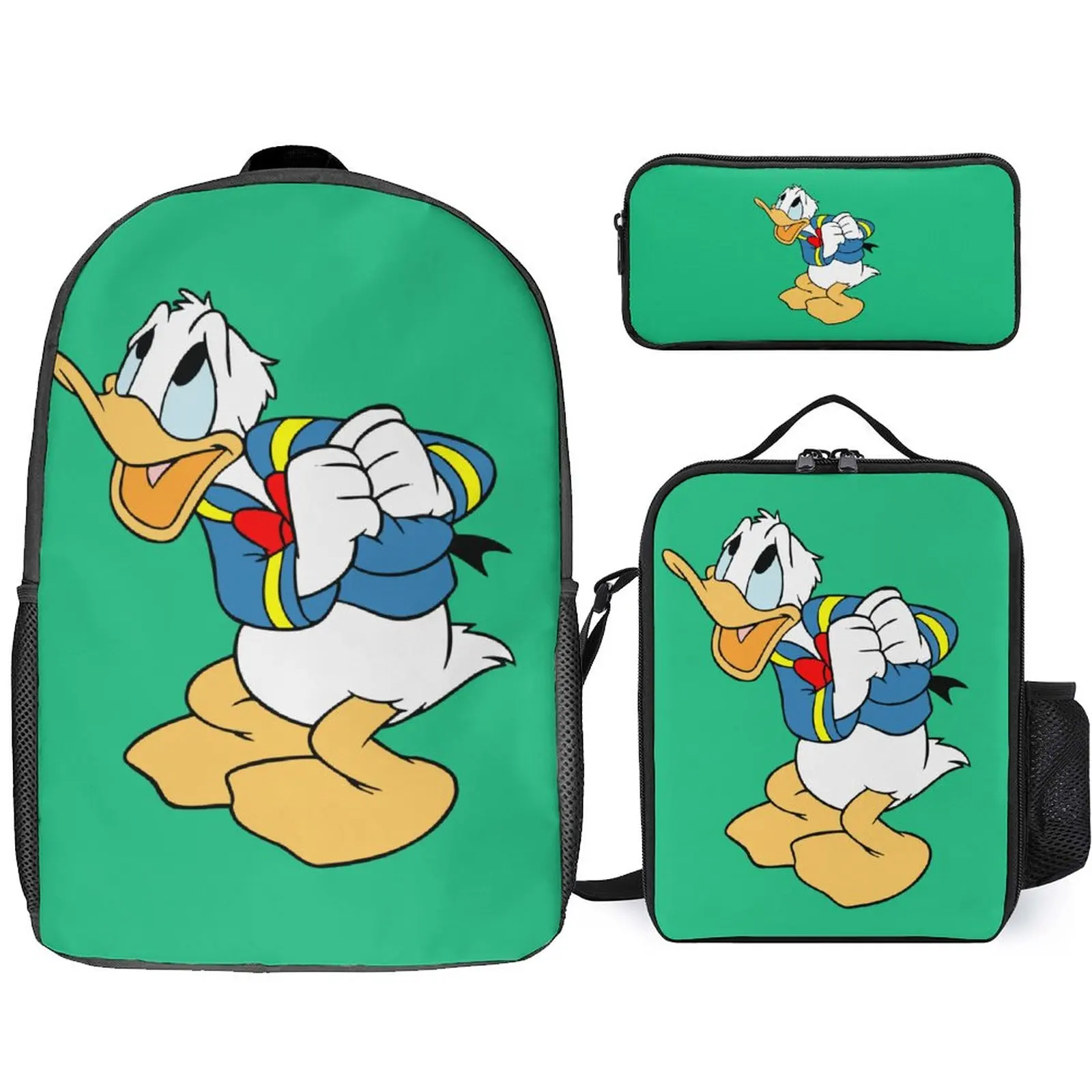 

Disney Backpack Pattern Customized Three Piece Backpack for School and Travel Available for Boys and Girls with Large Capacity