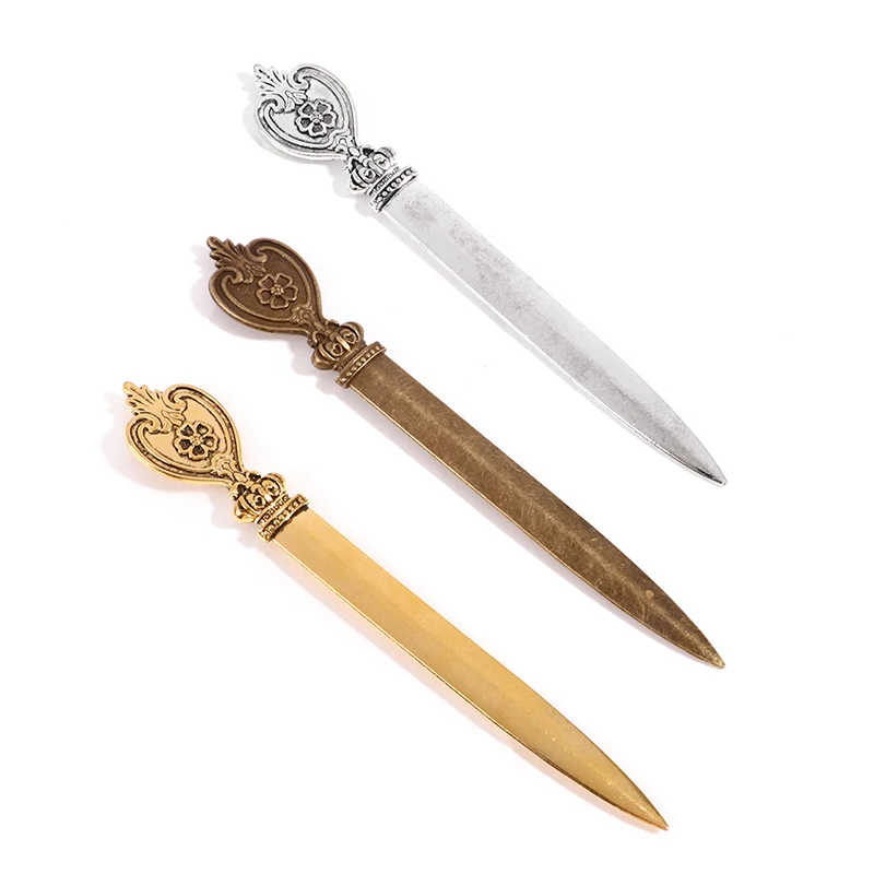Metal Retro Manual Letter Opener Utility Knife Mini Portable Paper Cutter Letter Envelope Opener utility knife,paper cutter,mail opener,craft cutting knife