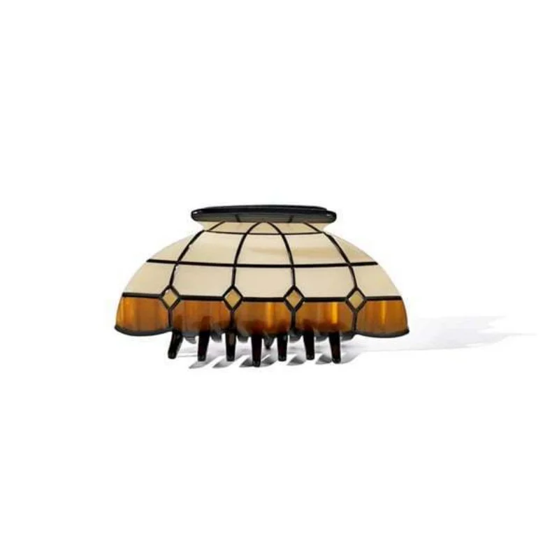 Einzigartige Lampenschirm-Haarklammer Neuartige Buntglas-Muster Haarspangen Niedliche Dekorative Haarstyling-Tools Geschenk für Sie ﻿ – Detail 4