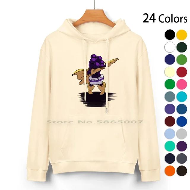 Grape Juice Pure Cotton Hoodie Sweater A Casual Delight for Anime Fans