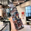 Simple Water Bottle With Time Scale For Tour Outdoor Sports And Travel Leak Proof Seal School Water Bottles for Girls Milk Juice 6