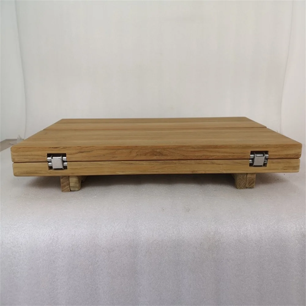 Table Pliante Marine En Teck – Pour Bateau, Yacht, Caravane, 2 Formats