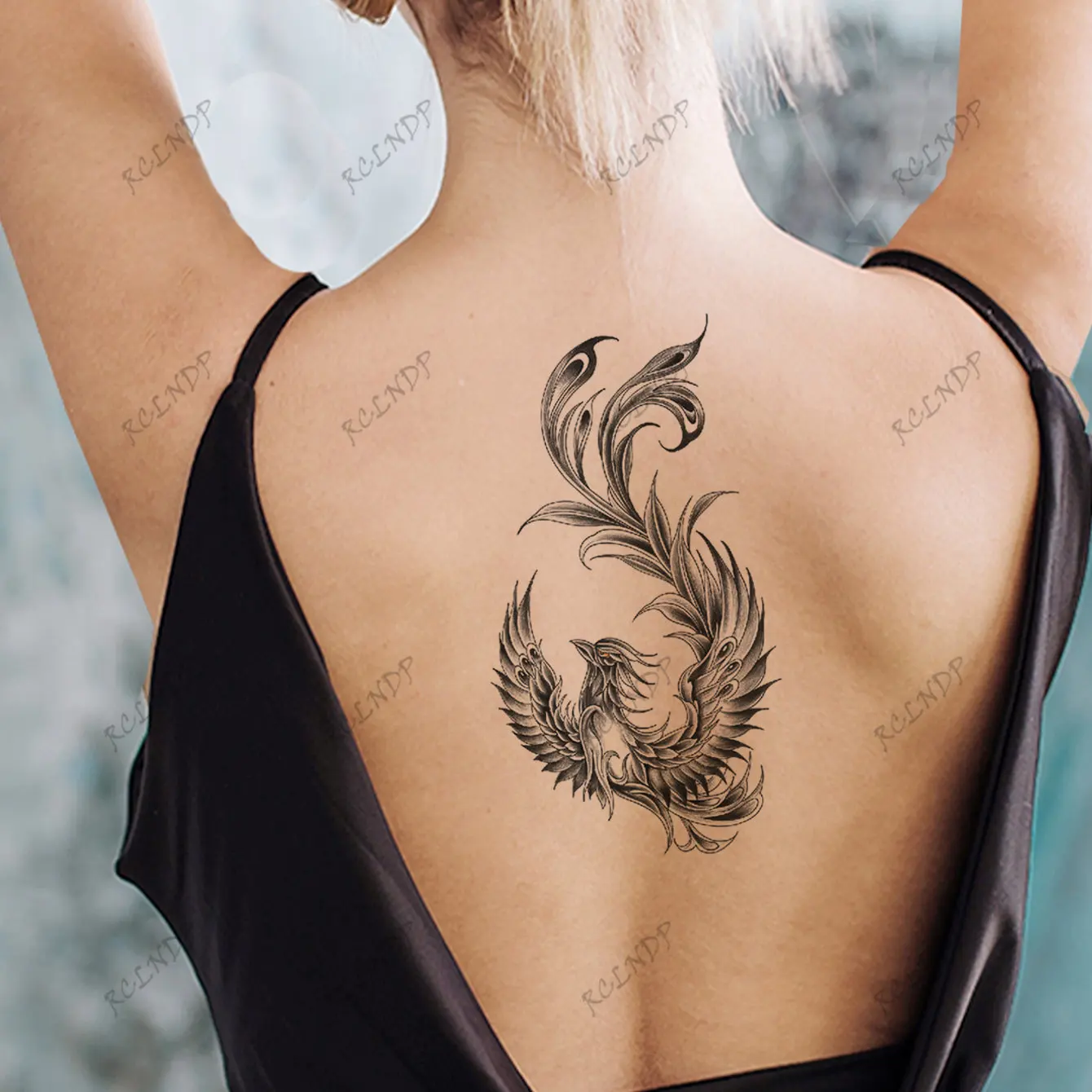 Full Back Tattoos Temporary Womens Fake Tattoo Angel Wing Phoenix Bird For  Boys Men On Body Art Wife Waterproof Sticker Tatoo 220521 From 3,63 € |  DHgate