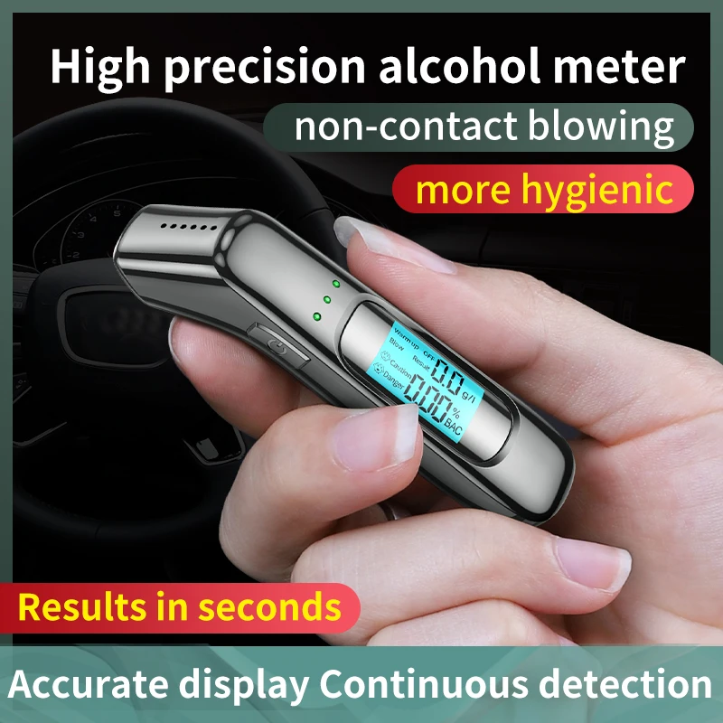 New Professional Breathalyzer Accurate Digital Alcohol Tester
