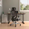 Hyken Chair: Ergonomic Mesh Swivel Task Chair. Adjustable Black Office Chair with Breathable Mesh and Good Lumbar 4