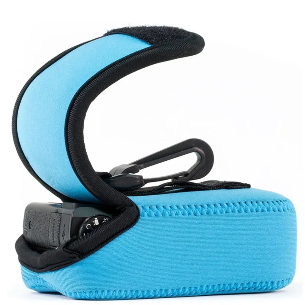 MUZIRI KINOKOO Lumix ZS99 Case, PU Lederen Pretective Case voor Panasonci Lumix DC-ZS99 Digitale Camera, Afneembare Ontwerp Draagtas met Verstelbare Schouderriem - Groen