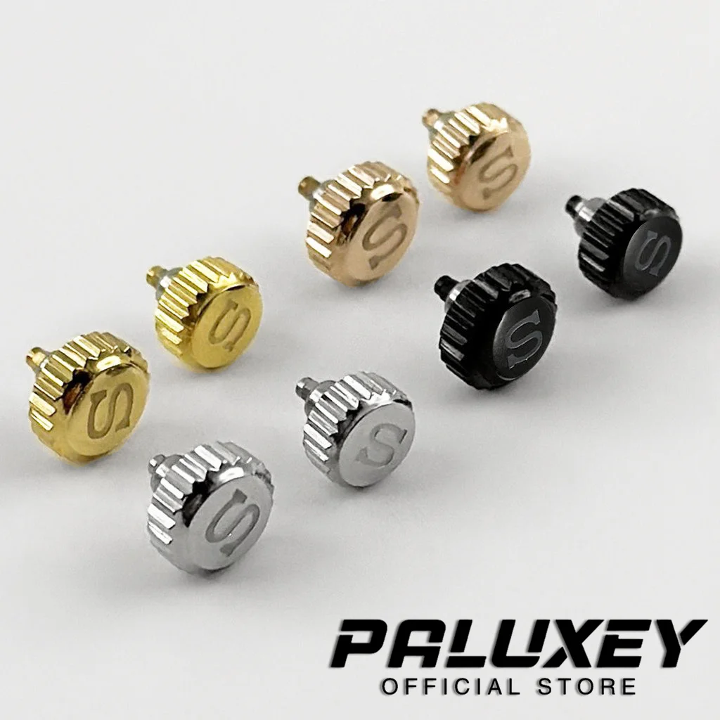 Gold and Black S Set Crown for Datejust Series Watches