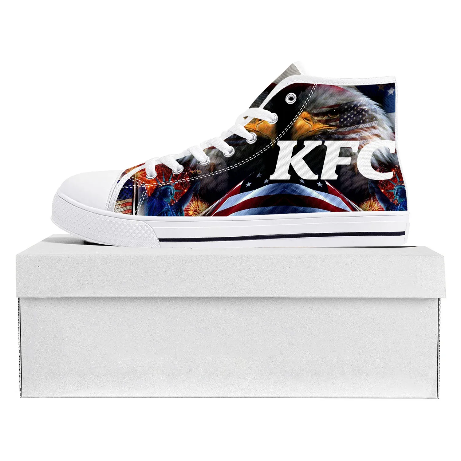 

Kentucky Fried Chicken High Top High Quality Sneakers Mens Womens Teenager Canvas Sneaker Casual Couple Shoes Custom Made Shoe