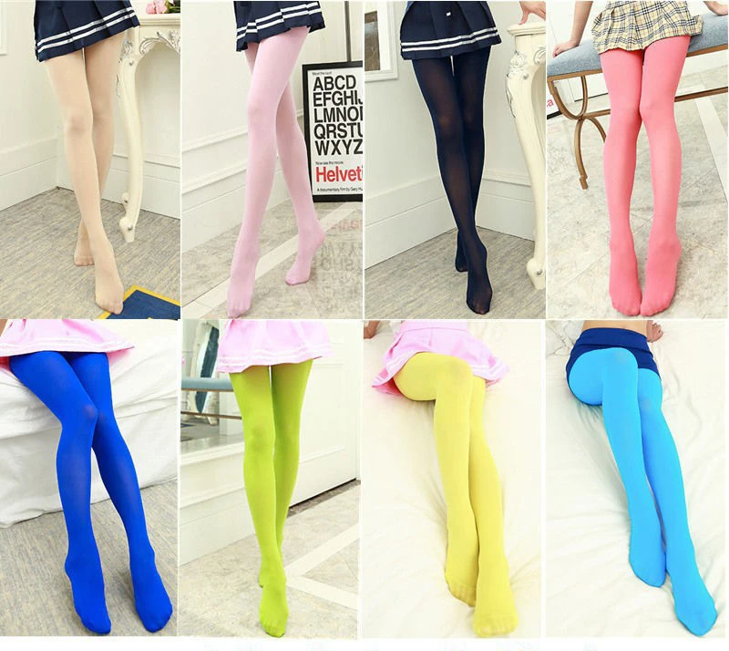 2025 Neue Frühjahrsfrauen 80D Denier Samt Blickdichte Strumpfhosen Damen Bunte Strumpfhosen Stretch Strumpfhosen Dressing Dopaminfarben – Detail 3