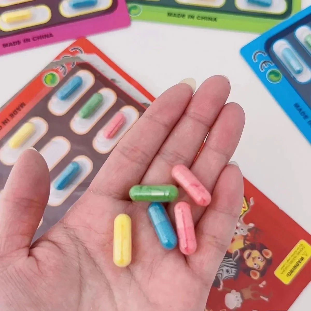5Pcs Colorful Rubber Magic Growing Capsule Animals Baby Gift Christmas Unicorn Soft Bath Companion Water Animals Safety Baby Toy 3