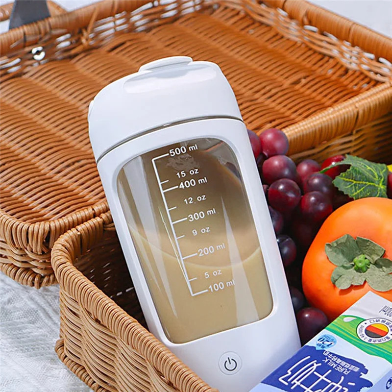 J1UL1N Electric Protein Shaker Bottle Portable 1200Mah Rechargeable Blender Cup Automatic Self Stirring Mug Mixing Cups
