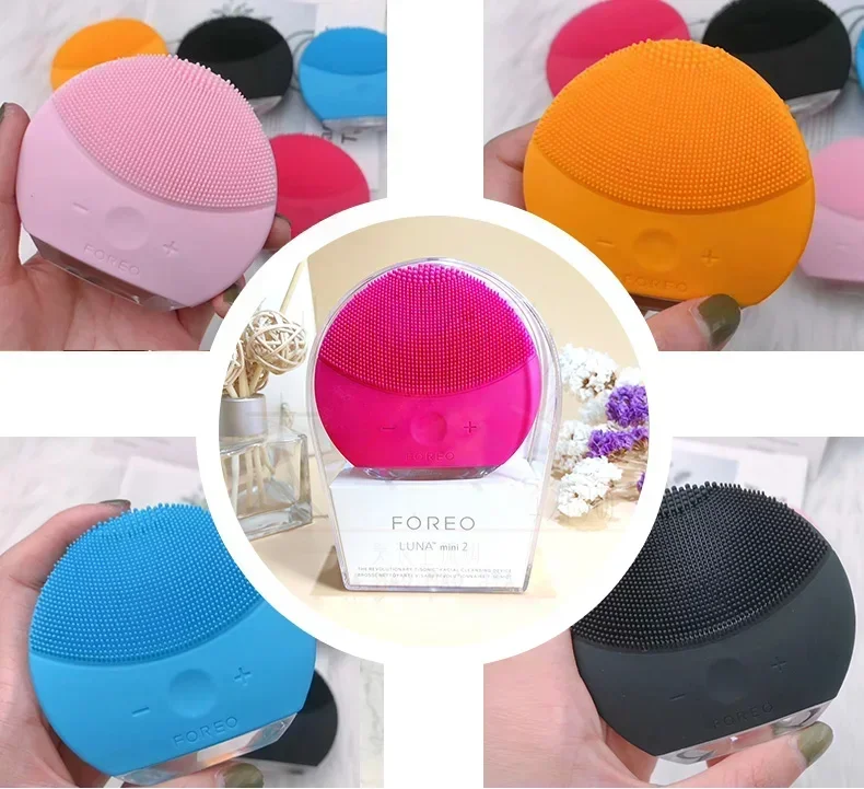 Cepillo de limpieza facial de silicona para rostro Foreo luna