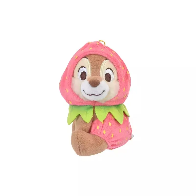 thumbnail image 1 of Muñeco de peluche original de Shanghai Disney 2024 con forma de corazón rosa y fresa, de Minnie, Chip y Dale, Marie Cat, lindo colgante, 1 of 5