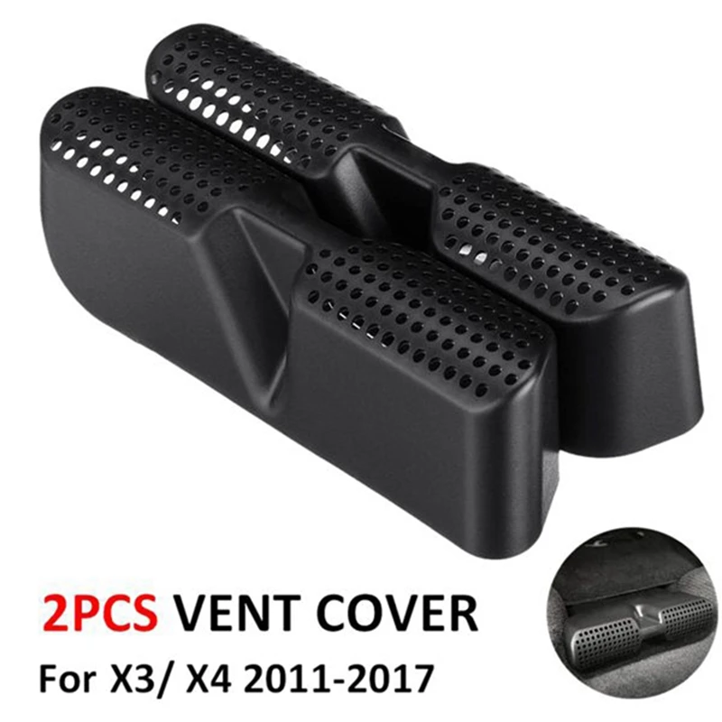 

2Pcs Car Under Seat Air Condition Air Vent Cover Vent Outlet Covers For BMW X3 X4 2011-2017 Kits