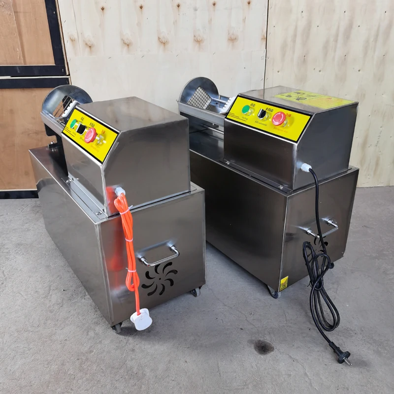 Electric Commercial Potato Chip Cutter French Fries Cutting Machine Stainless Steel Vegetable Fruit Shredding Slicer