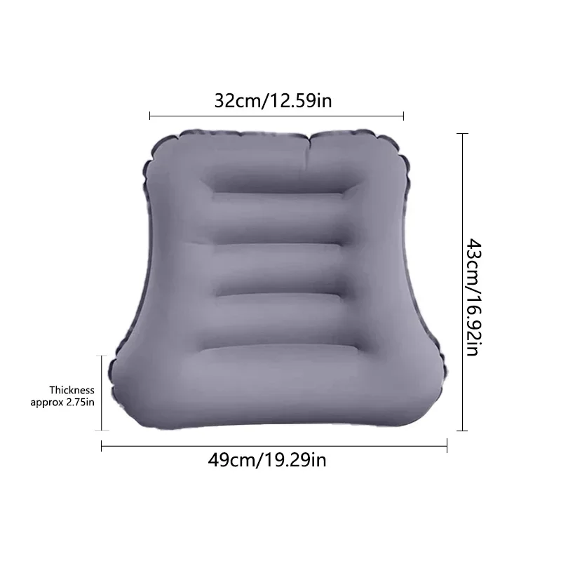 Compressed inflatable pillow camping inflatable pillow chair lumbar seat cushion with device