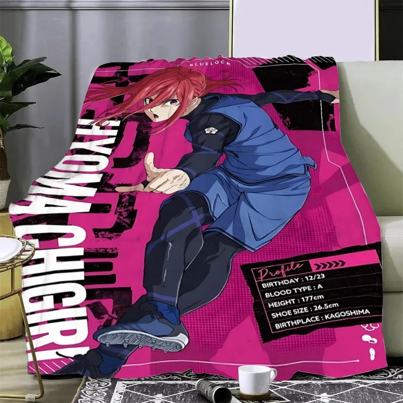 Blue Lock Japan Anime Printed Blanket Picnic Blankets Warm Blanket Soft and Comfortable Blanket Home Travel Birthday Gift 5