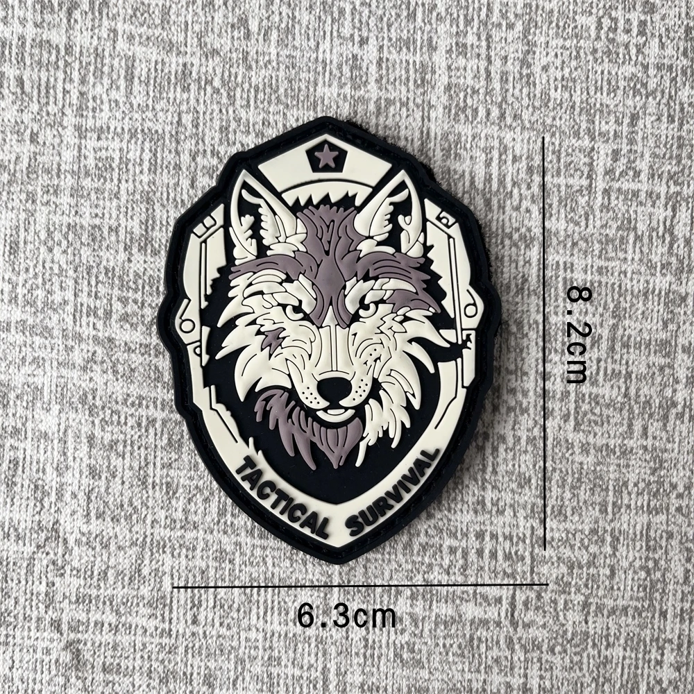 Taktische Tierlegion Moral Abzeichen Armee Patches PVC Militärarmband Rucksack Klettverschluss Aufkleber – Detail 4